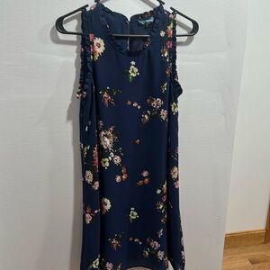 Blue floral dress